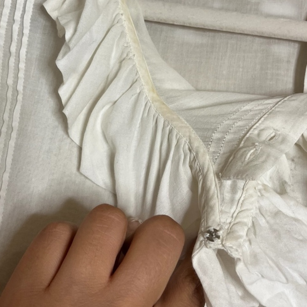 Doen White Ruffle Blouse - Picture 7 of 10